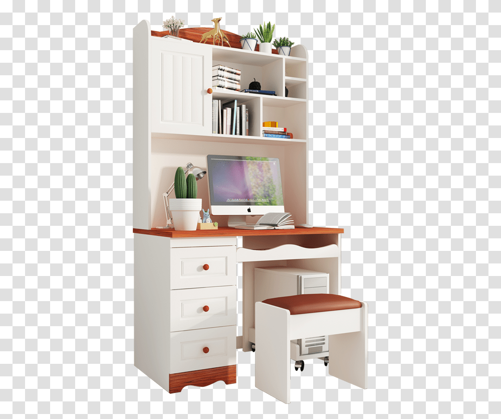 Computer Desk, Furniture, Table, Electronics, Monitor Transparent Png