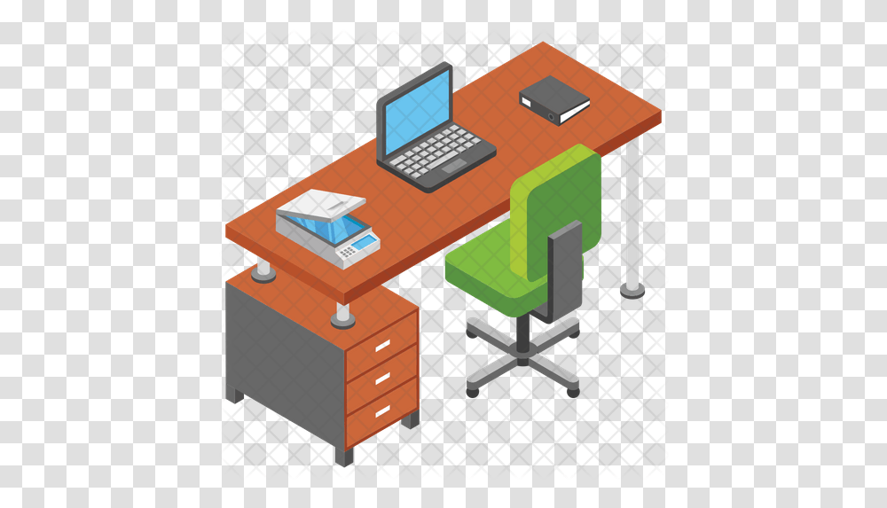 Computer Desk Icon Computer Desk, Furniture, Table, Computer Keyboard, Computer Hardware Transparent Png