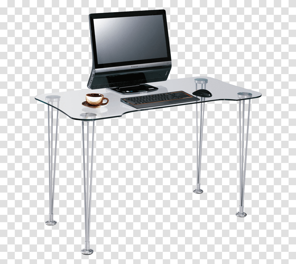 Computer Desk, Table, Furniture, Electronics, Computer Keyboard Transparent Png