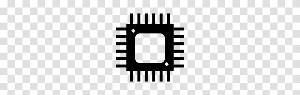 Computer Device Chip Microchip Processor Cpu Frequency Icon, Gray, World Of Warcraft Transparent Png