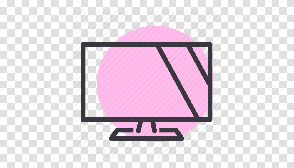 Computer Device Display Lcd Monitor Screen Tv Icon, Lamp, Label, Sphere Transparent Png