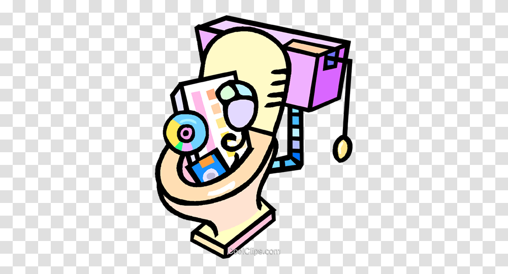 Computer Equipment Down The Toilet Royalty Free Vector Clip Art, Drawing, Doodle Transparent Png