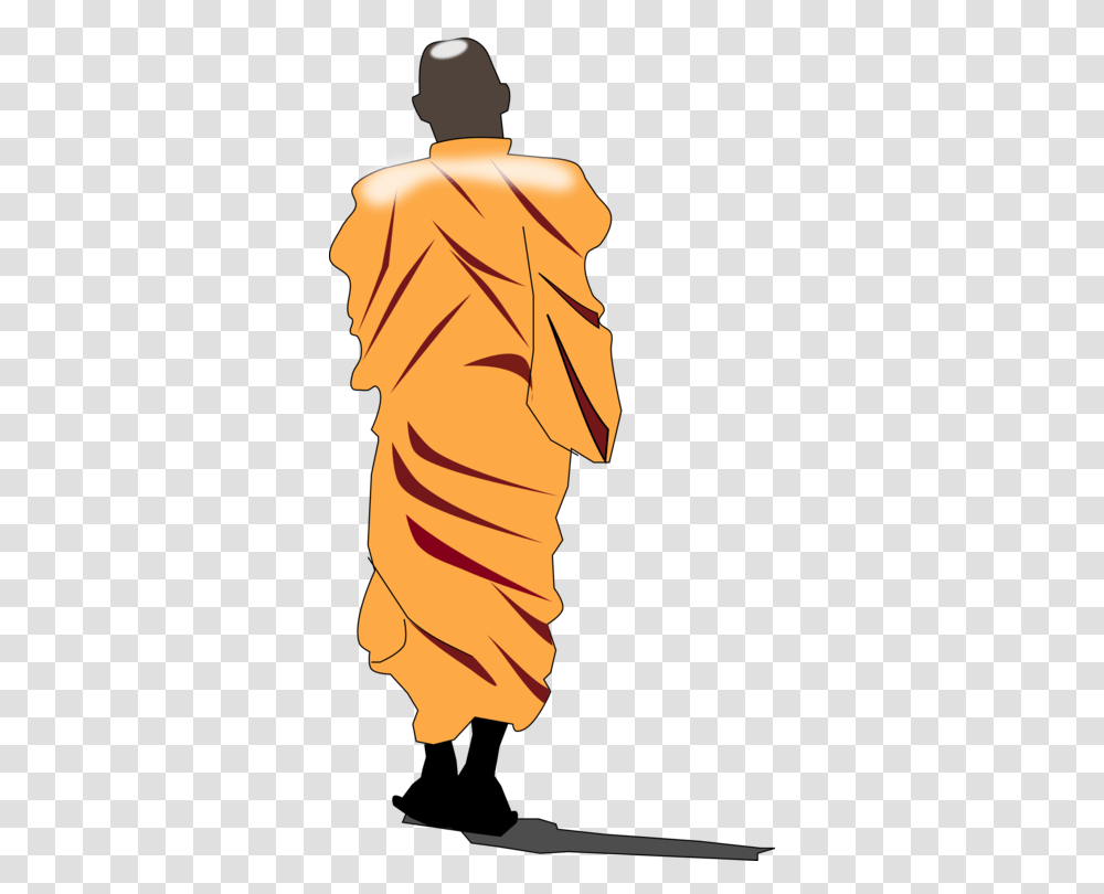 Computer Icons Bhikkhu Silhouette Drawing Cartoon, Plant, Tree, Person Transparent Png