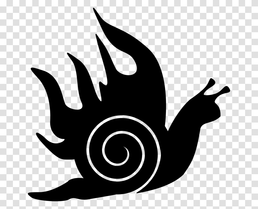 Computer Icons Cartoon Snail Drawing Silhouette, Gray, World Of Warcraft Transparent Png