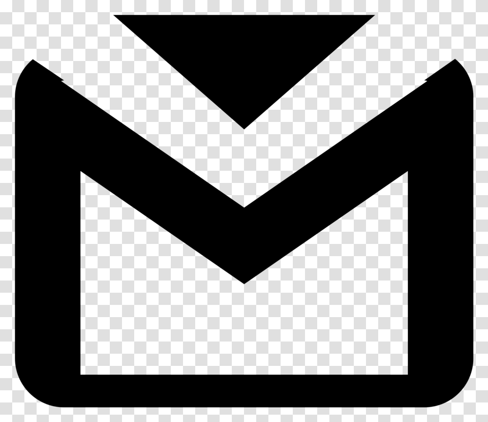 Computer Icons Gmail Email Black Black And White Gmail Logo Black Background Transparent Png
