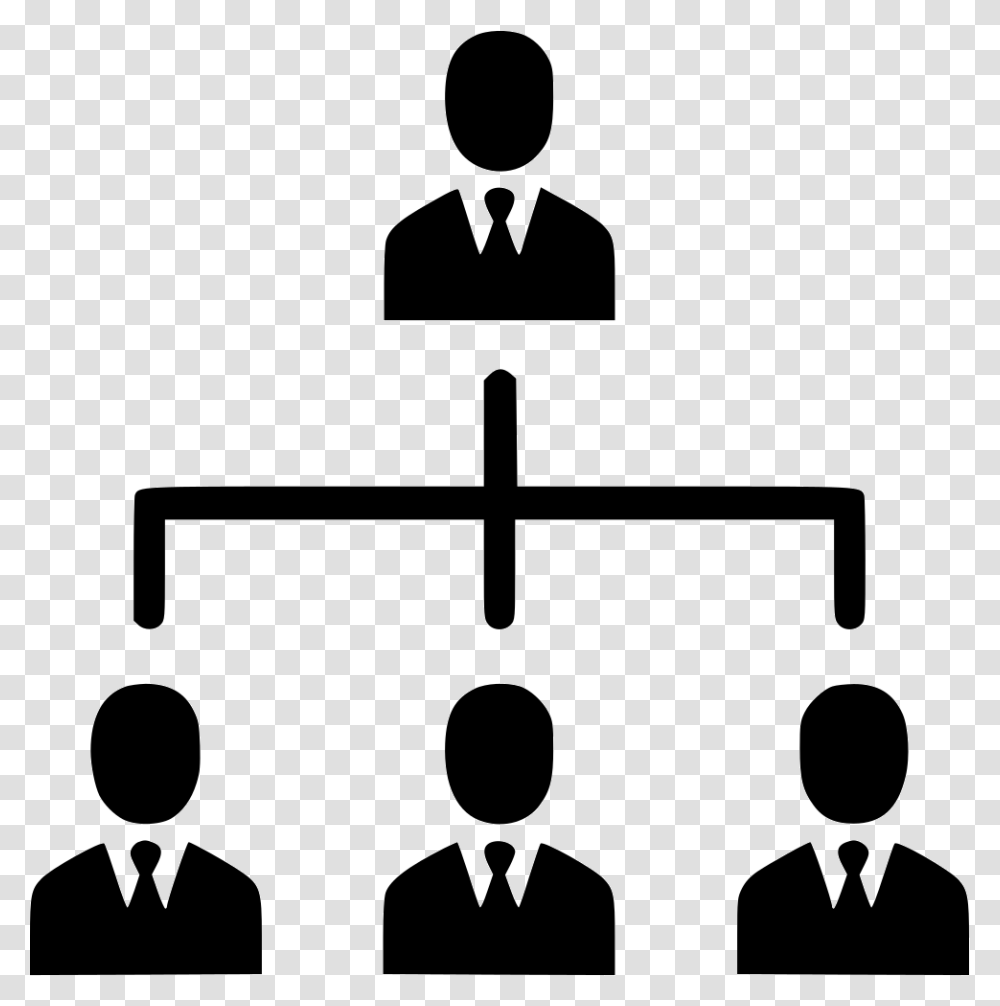 Computer Icons Hierarchy Hierarchical Organization, Silhouette, Stencil, Sitting, Crowd Transparent Png