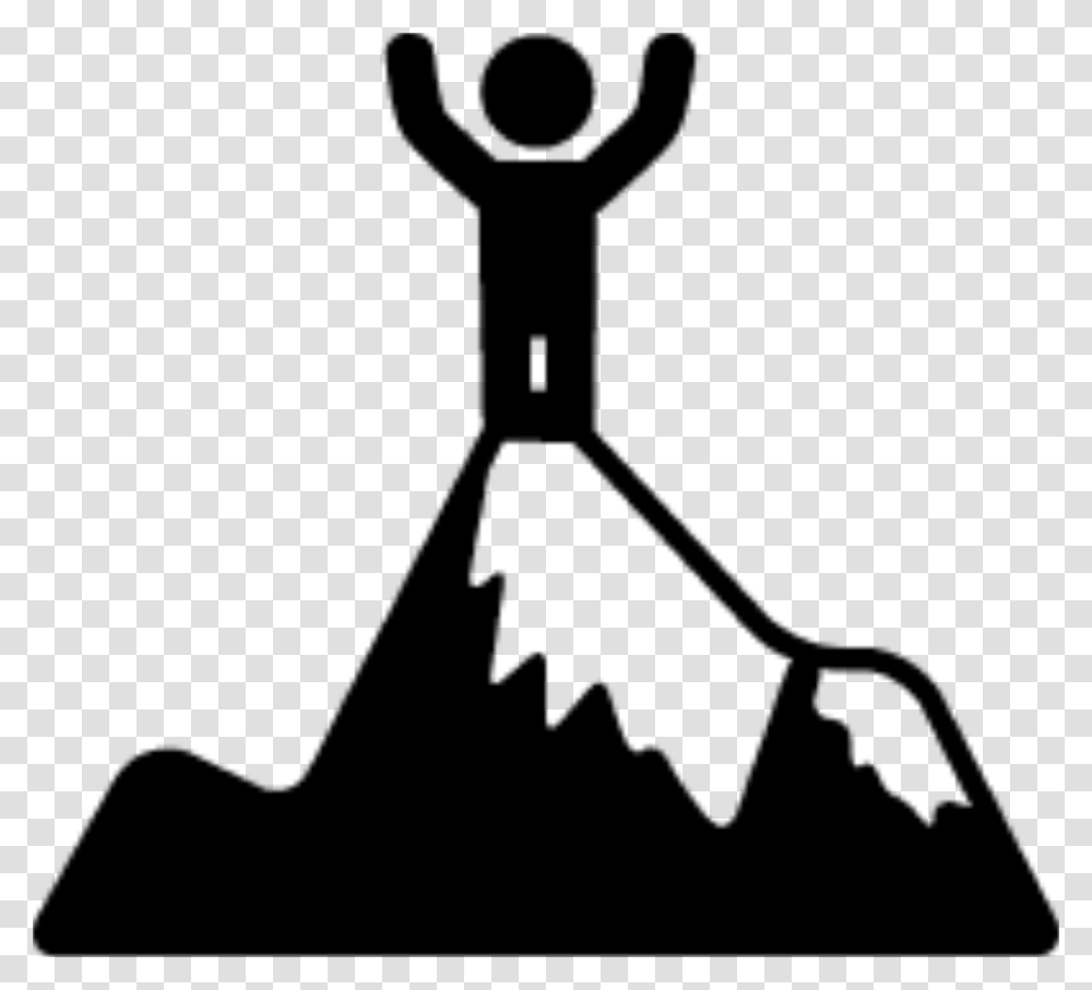 Computer Icons Mountain Hiking Clip Art Top Of The Mountain Icon, Gray Transparent Png