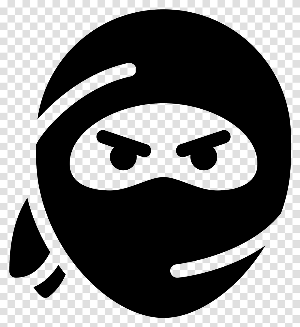 Computer Icons Ninja Cartoon Ninja Head, Gray Transparent Png