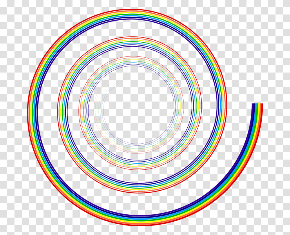 Computer Icons Spiral Symbol Rainbow, Light, Neon Transparent Png