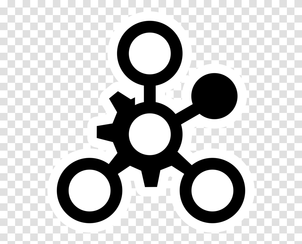 Computer Icons Symbol Thought Kde Logo, Stencil, Machine, Gear, Silhouette Transparent Png
