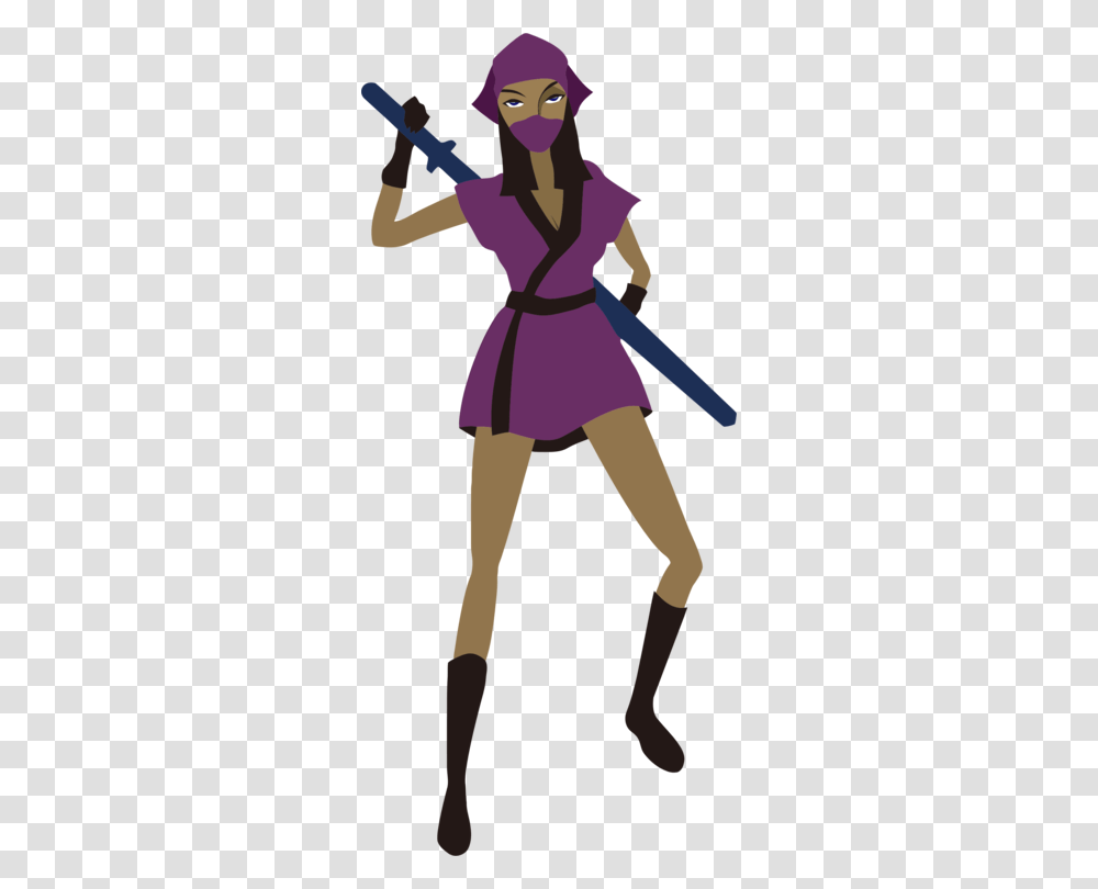 Computer Icons Woman Ninja Female Kunoichi, Apparel, Person, Costume Transparent Png