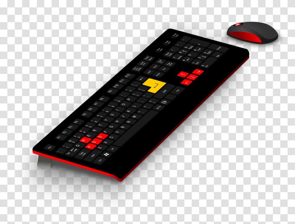 Computer Keyboard Computer Mouse Laptop Gaming Keypad Gaming, Electronics, Computer Hardware, Mobile Phone, Cell Phone Transparent Png