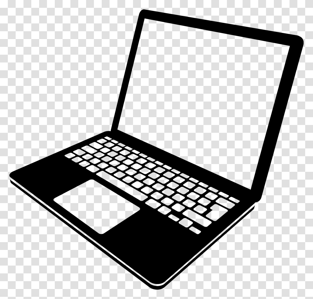 Computer Keyboard Icons Handheld Laptop Black And White, Pc, Electronics, Rug, Bag Transparent Png