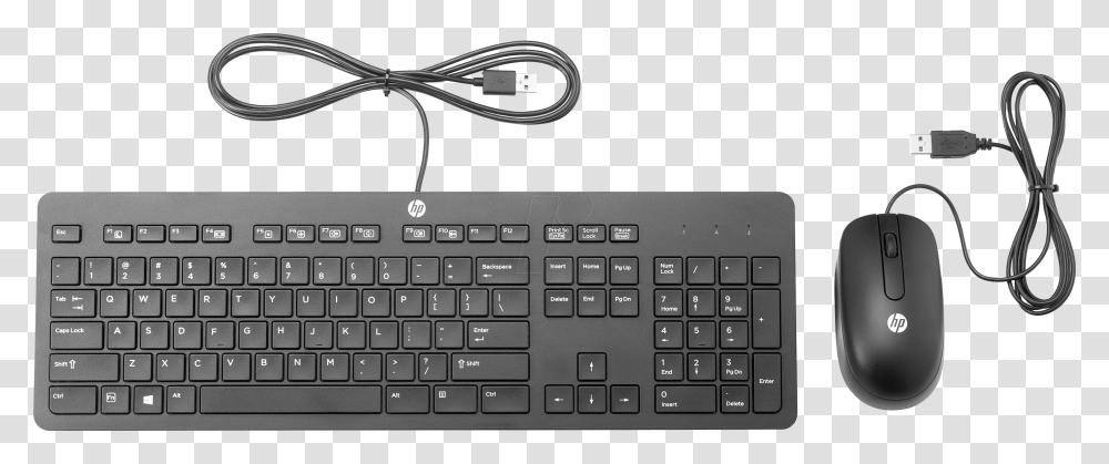Computer Keyboardinput Devicenumeric Keypadelectronic Hp Slim Usb Keyboard And Mouse, Computer Hardware, Electronics Transparent Png