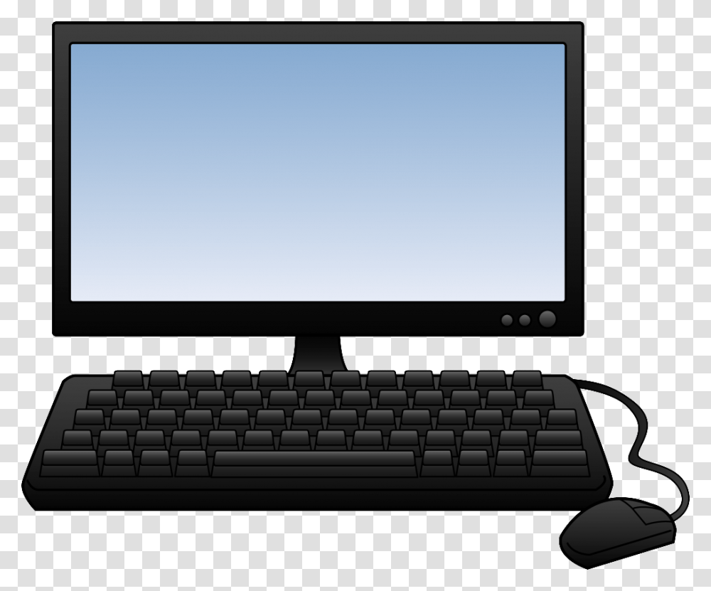 Computer Lab Download Clip Art Background Computer Clipart, Electronics, Computer Keyboard, Computer Hardware, Monitor Transparent Png