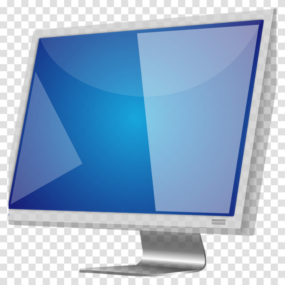 Computer Monitor Clipart Lcd Screen Free Vector Graphic Monitor Vdu Visual Display Unit, Electronics, Pc, TV, Television Transparent Png