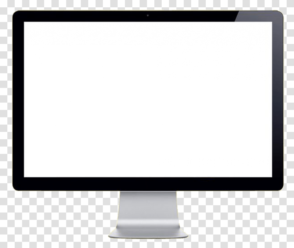 Computer Monitor Clipart Panda My Computer White Icon, Screen, Electronics, Display, LCD Screen Transparent Png