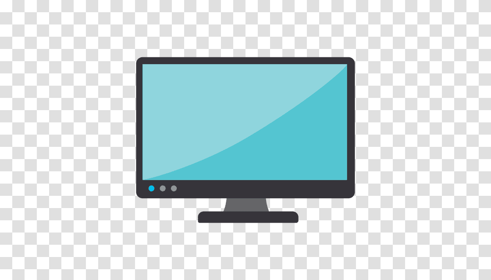 Computer Monitor Flat Icon, Screen, Electronics, Display, Business Card Transparent Png