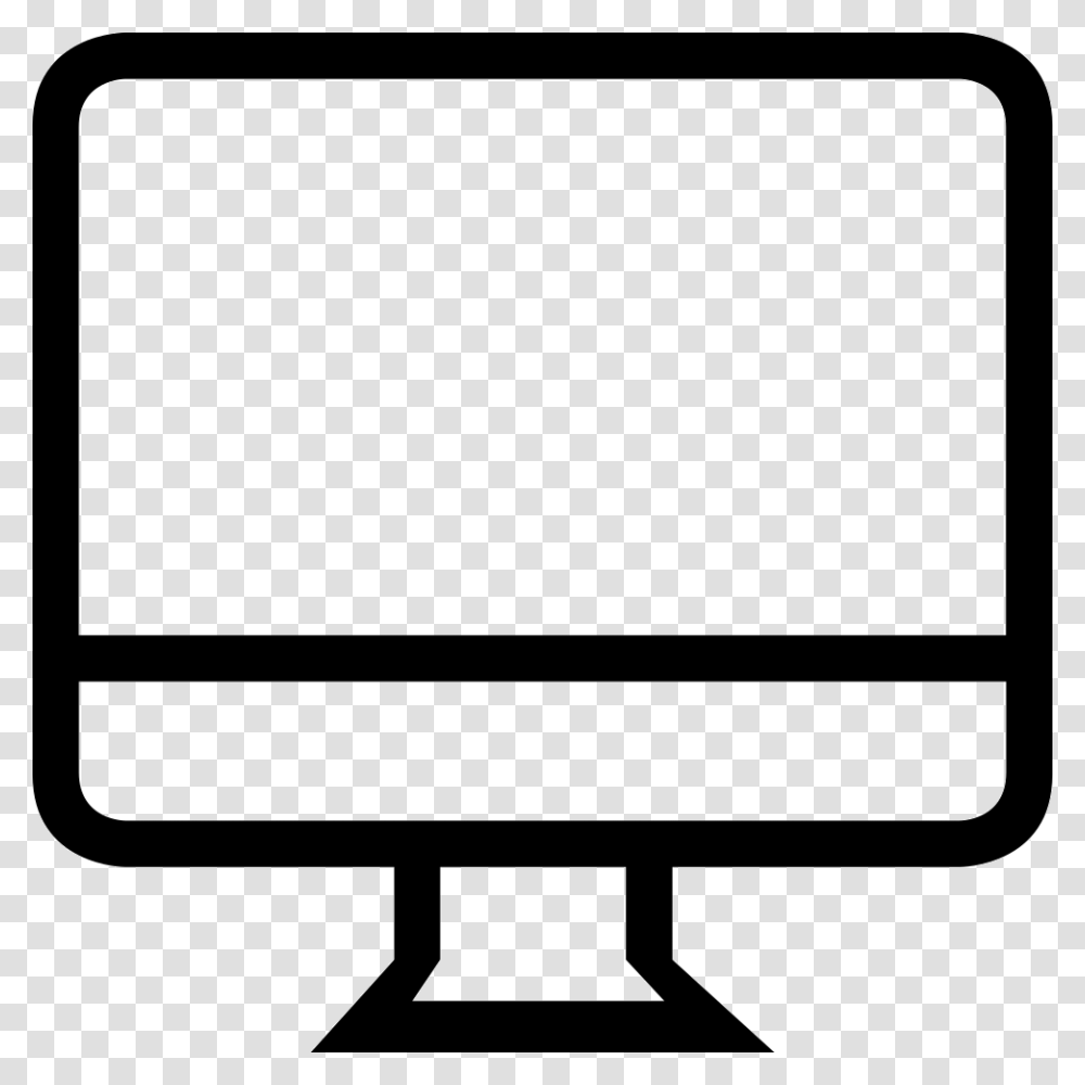 Computer Monitor Outline Icon Free Download, Word, Screen, Electronics Transparent Png