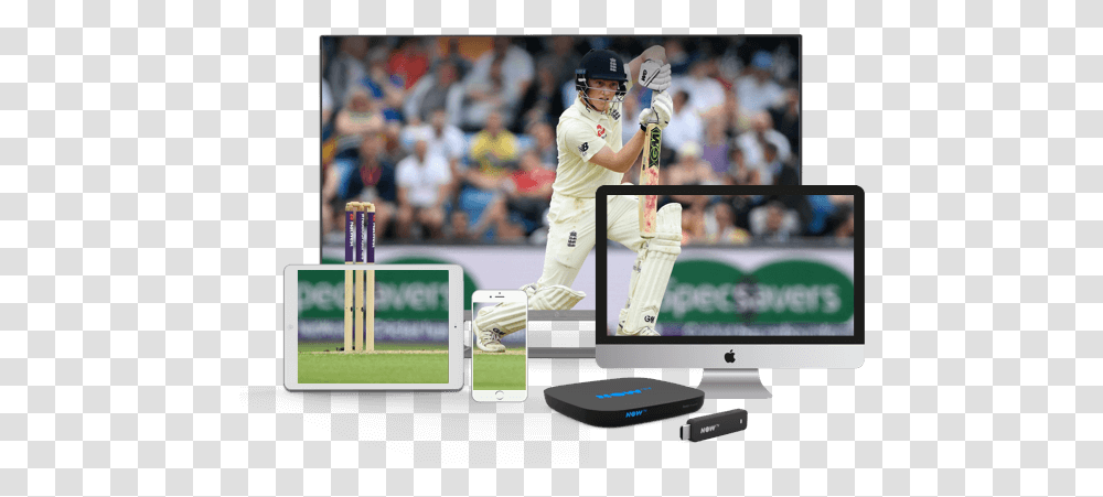 Computer Monitor, Person, Cricket, Sport, Field Transparent Png