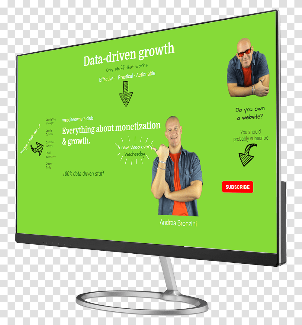 Computer Monitor, Person, Human, Advertisement, Screen Transparent Png