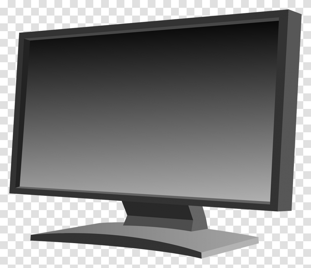 Computer Monitor Screen Blank Black Desktop Lcd Monitor Clip Art, Electronics, Display, LCD Screen, TV Transparent Png