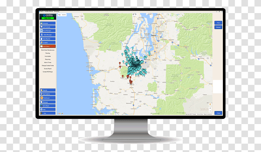 Computer Monitor, Screen, Electronics, Display, Map Transparent Png