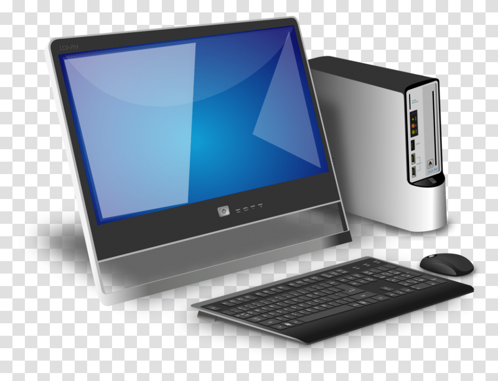 Computer Monitordesktop Computercomputer Image Computer, Pc, Electronics, Laptop, Computer Keyboard Transparent Png