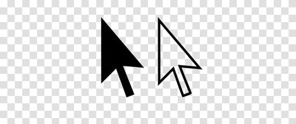 Computer Mouse Cursor Pic Vector Clipart, Sign, Triangle Transparent Png