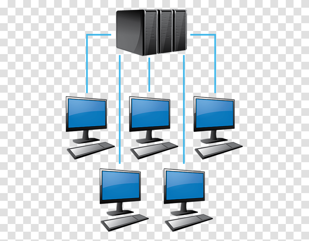 Computer Network Network Computer Lan Type Of Computer Network, Monitor, Screen, Electronics, Display Transparent Png