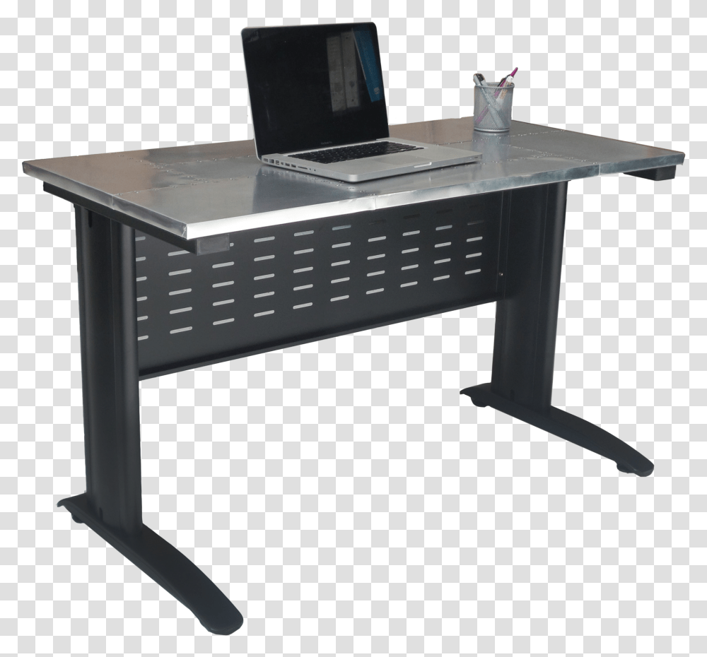 Computer On Desk, Table, Furniture, Electronics, Laptop Transparent Png