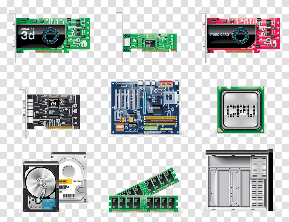 Computer Parts Icon, Mobile Phone, Electronics, Hardware, Scoreboard Transparent Png