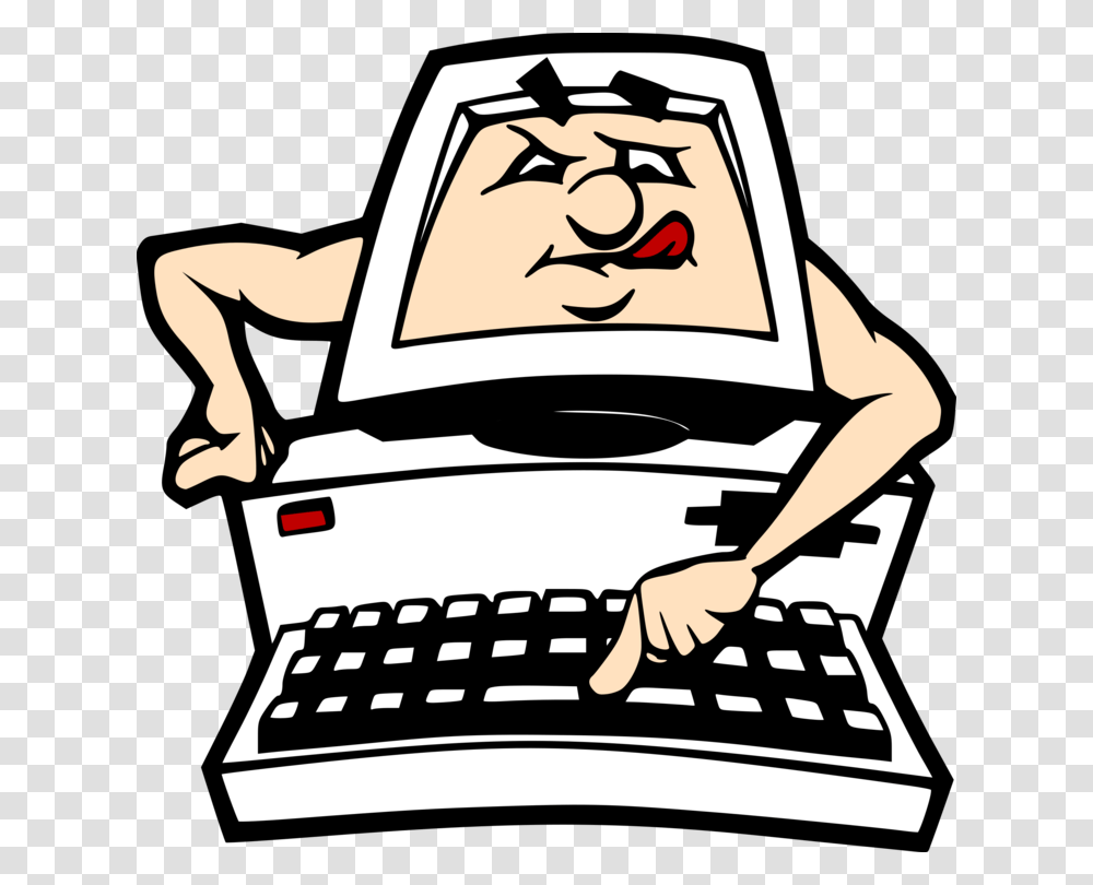 Computer Programmer Cartoon Internet Safety Humour, Electronics, Computer Hardware, Keyboard, Computer Keyboard Transparent Png
