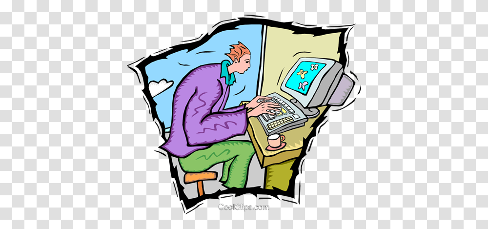 Computer Programming Royalty Free Vector Clip Art Illustration, Person, Reading, Pillow, Cushion Transparent Png