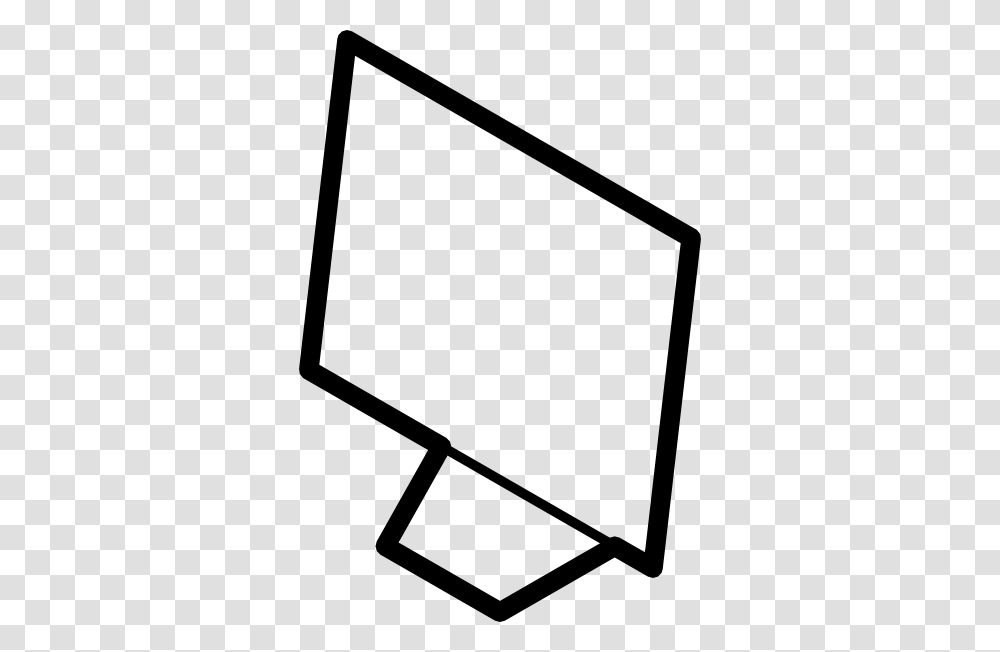 Computer Screen Outline Clip Art, White Board, Triangle, Mirror Transparent Png