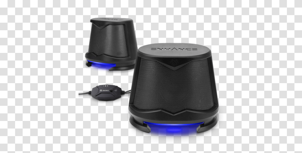 Computer Speakers Usb Powered Blue Led Glow Lights 10w Peak Sound Box, Electronics, Audio Speaker Transparent Png