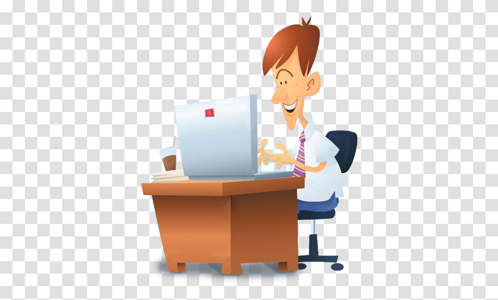 Computer User, Person, Furniture, Table, Tabletop Transparent Png
