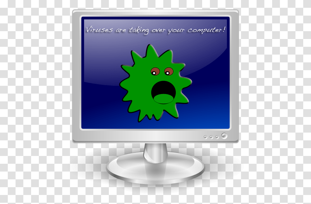 Computer Virus Lcd Monitor Clipart Free, Screen, Electronics, LCD Screen, Pc Transparent Png