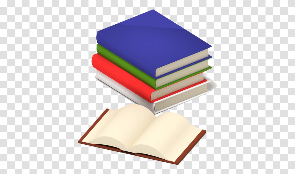Computer With Book, Box, Diary, Novel Transparent Png