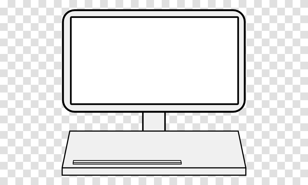 Computer With Keyboard Clip Art, Word, Screen, Electronics, White Board Transparent Png