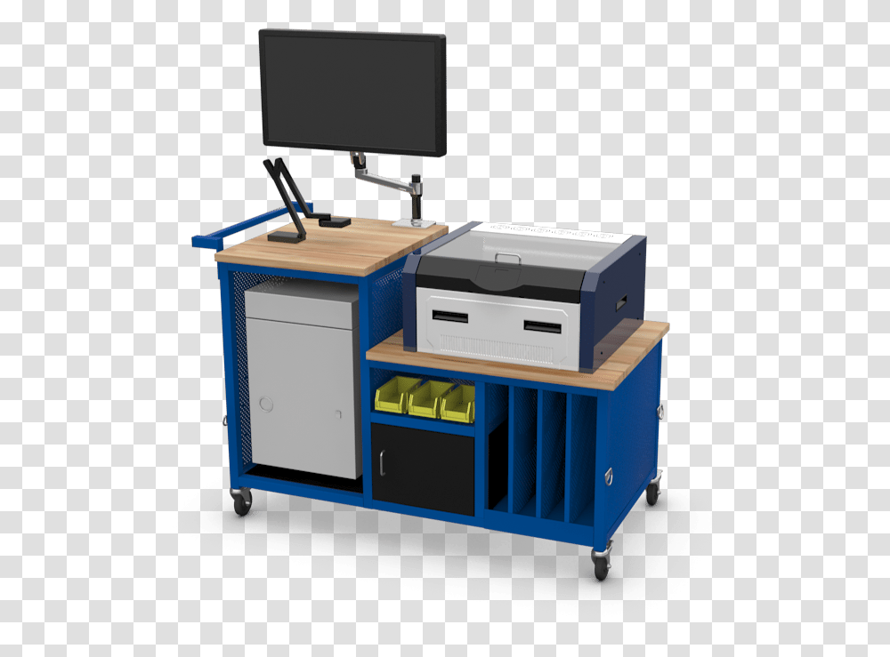 Computer Workstation Mini Computer Desk, Kiosk, Machine, Electronics, Monitor Transparent Png