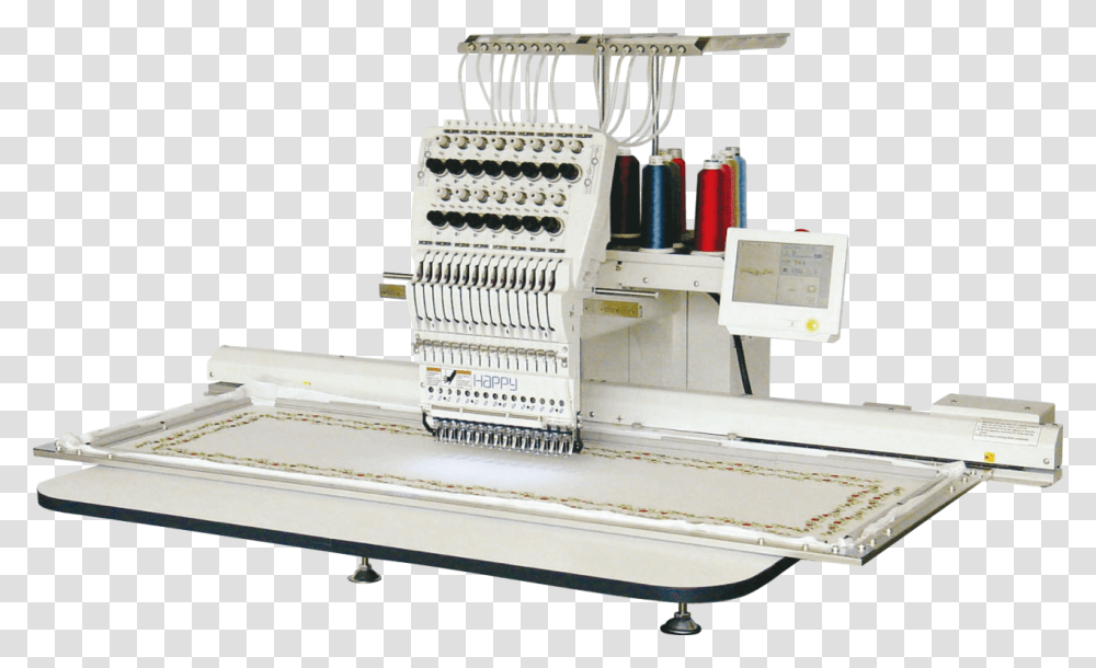 Computerized Single Head Embroidery Machine, Lathe Transparent Png