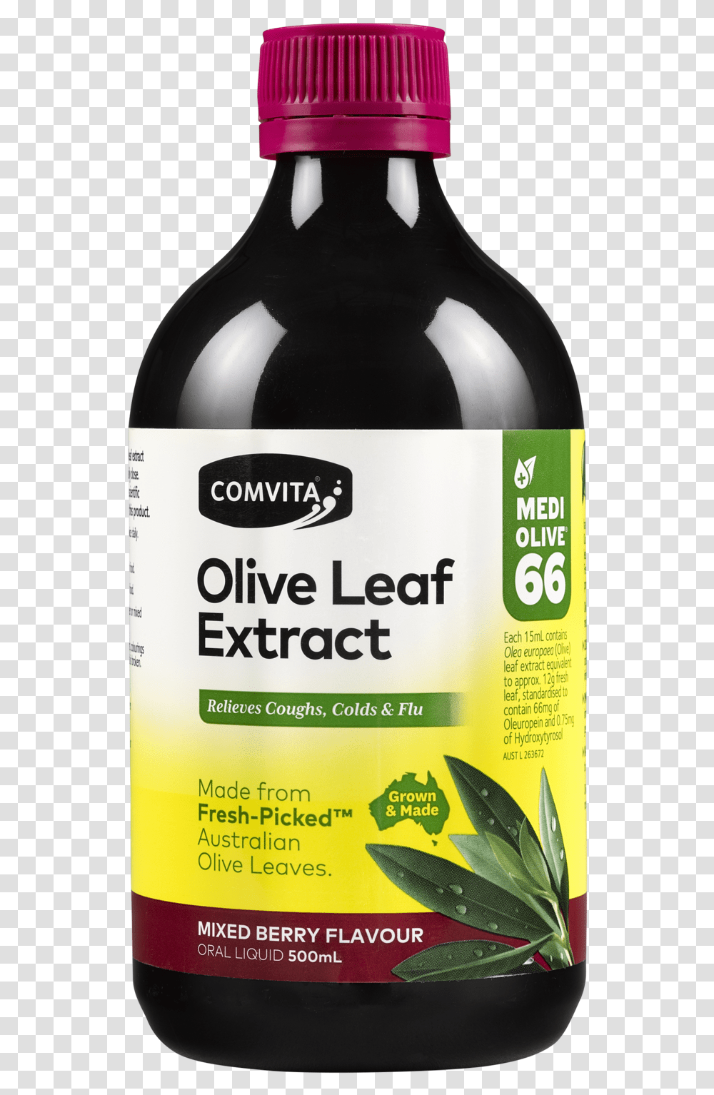 Comvita Olive Leaf Extract, Beverage, Bottle, Alcohol, Beer Transparent Png