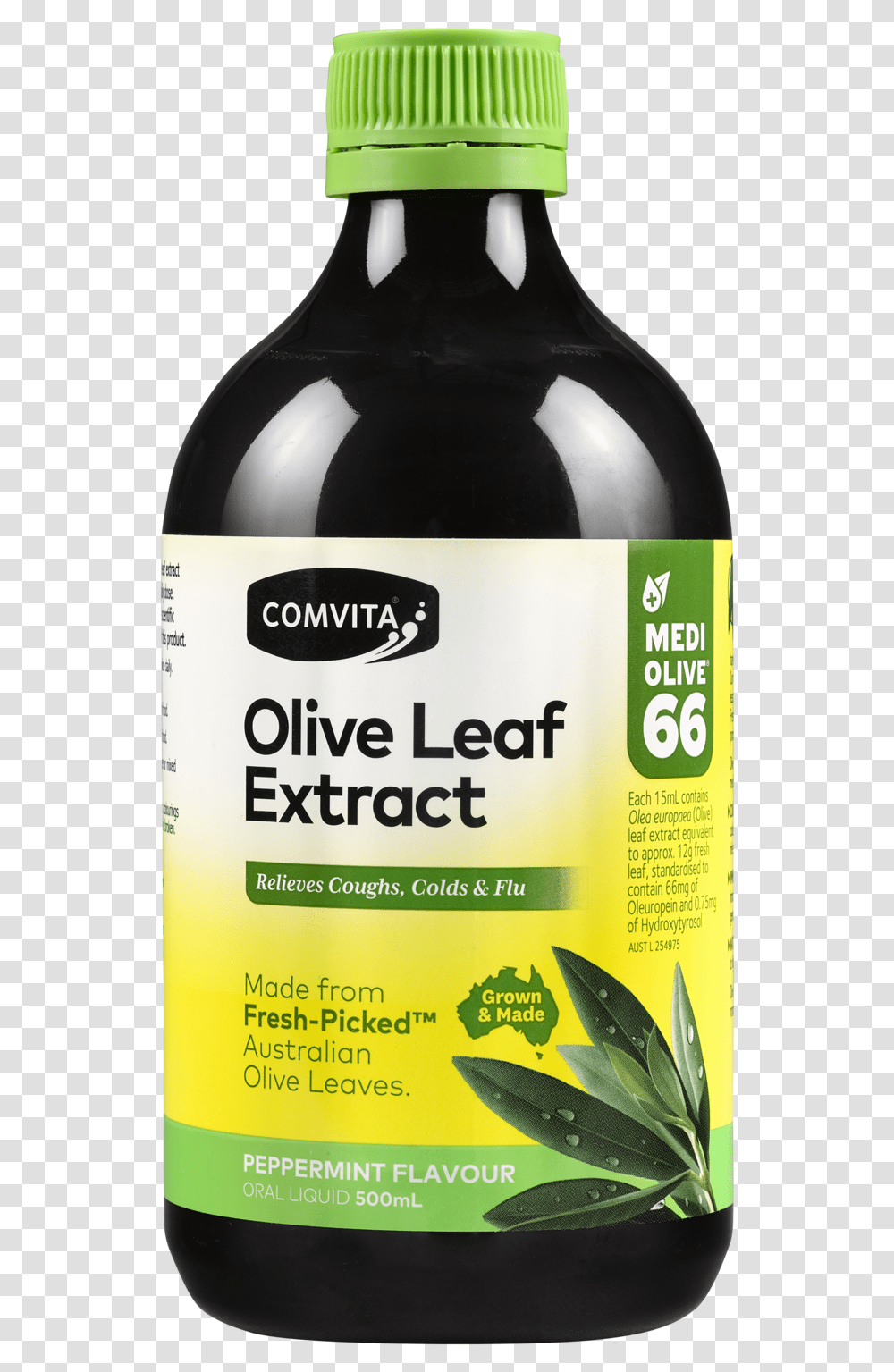 Comvita Olive Leaf Extract, Beverage, Label, Alcohol Transparent Png