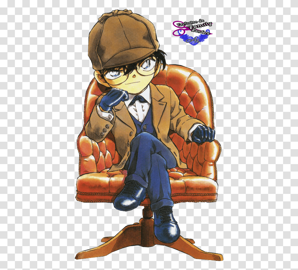 Conan Conan Edogawa Sherlock Holmes, Furniture, Helmet, Person Transparent Png