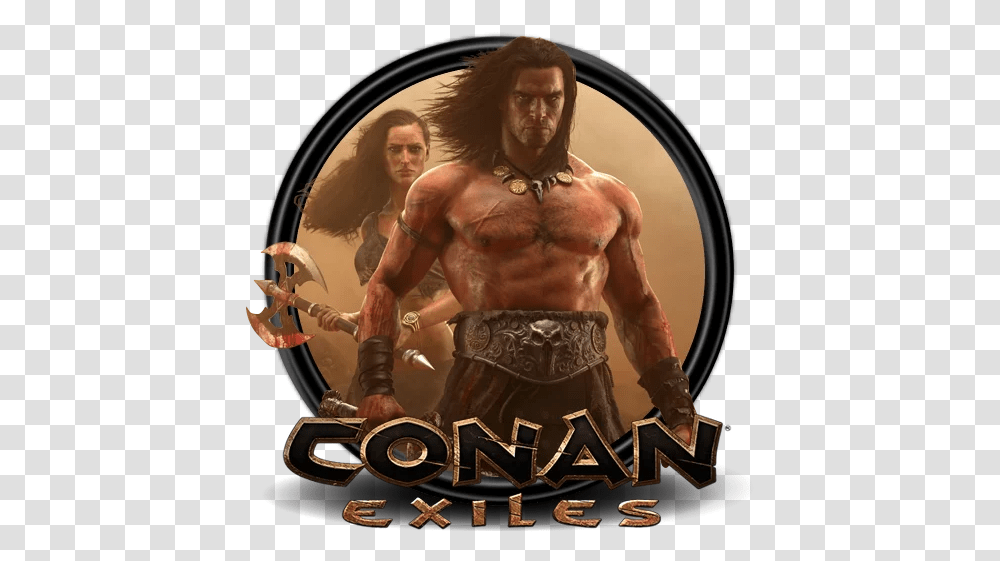 Conan Conan Exiles Logo, Person, Human, Hand, Arm Transparent Png