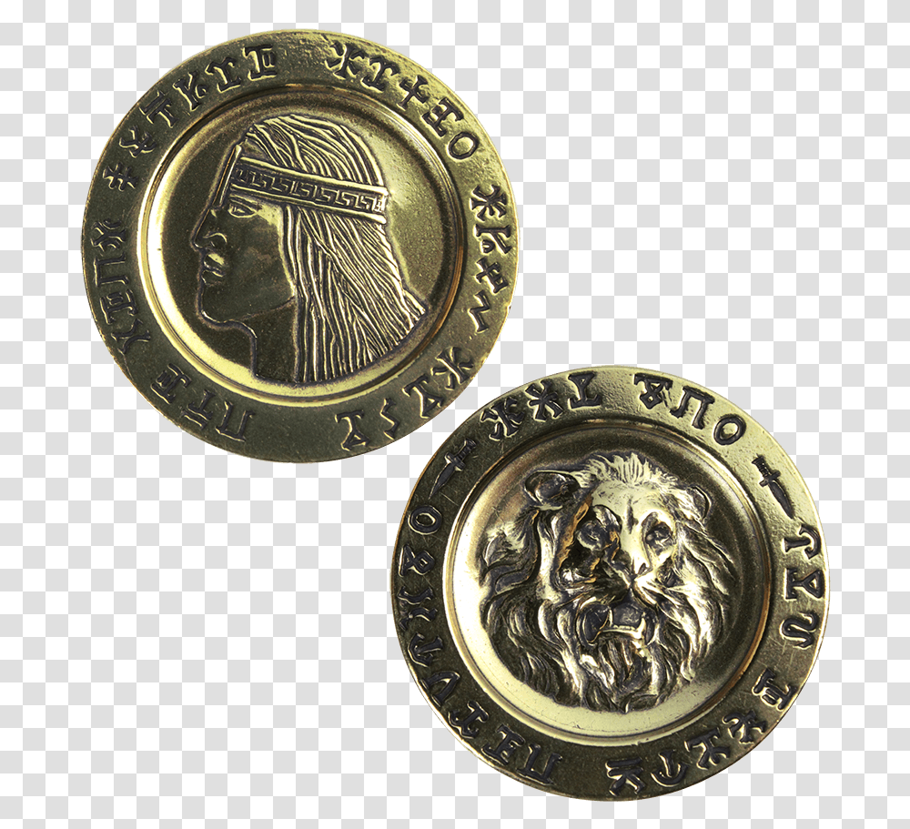 Conan The Barbarian Aquilonian Golden Luna Aquilonian Coins, Money, Wristwatch, Bronze, Clock Tower Transparent Png