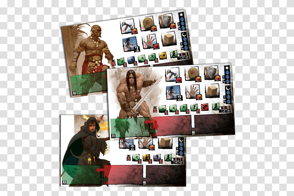 Conan The Barbarian Board Game Surfaces Fictional Character, Collage, Poster, Advertisement, Person Transparent Png