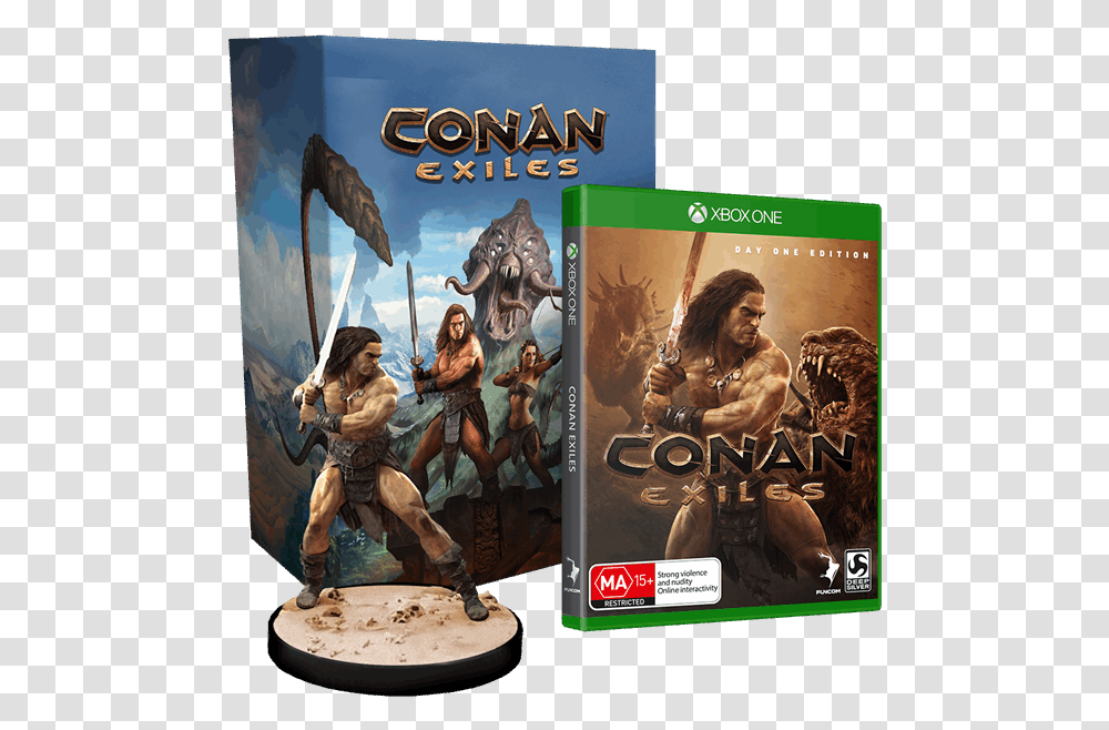 Conan The Barbarian Conan Exiles Collector's Edition Xbox, Person, Tabletop, Figurine, Dvd Transparent Png