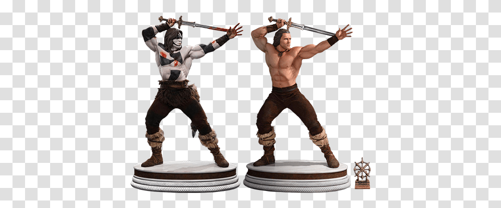 Conan The Barbarian Crom Set Conan The Barbarian Toy, Person, Duel, Figurine, People Transparent Png